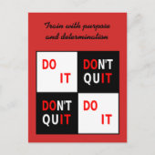 Ihr Text Beenden Sie die motivierend Postkarte nic (Vorderseite)