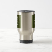 Ihr Text Behalte beruhigend auf Olivenöle Grüne De Reisebecher (Mittel)