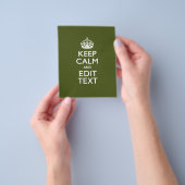 Ihr Text Behalte Beruhigung auf der öligen grünen  Flyer (Gruppe)