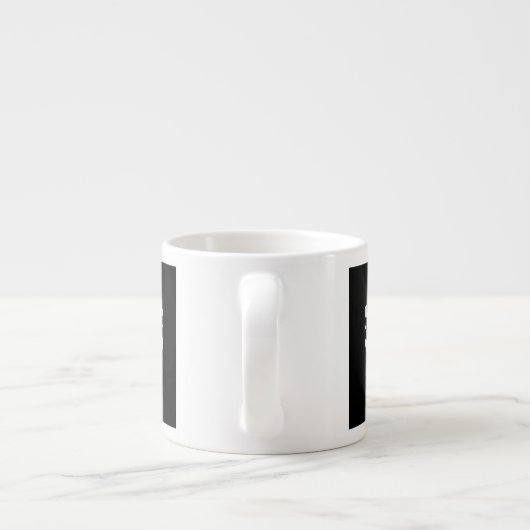 Ihr Text Behalte Ruhe rote Kronenkratzel Skull Espressotasse (Rückseite)