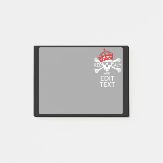 Ihr Text behalten ruhigen roten Post-it Klebezettel (Vorderseite)