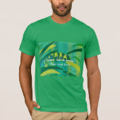 Ihr Text Blue Green Yellow Chameleon Hemden T-Shirt (Vorderseite)
