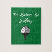 Ihr Text Country Green Burlap Solid Schlichte Farb Puzzle (Vertikal)