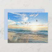 Ihr Text CS Lewis Quote Heaven ist unser Zuhause B Postkarte (Vorne/Hinten)