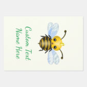 Ihr Text, der Papierblätter mit Queen Bee umhüllt Geschenkpapier Set (Vorderseite)