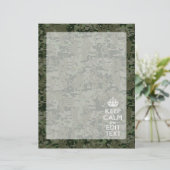 Ihr Text Digital Camouflage Olive Green Behalten R (Stehend Vorderseite)