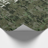Ihr Text Digital Camouflage Olive Green Behalten R Geschenkpapier (Ecke)