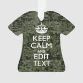 Ihr Text Digital Camouflage Olive Green Behalten R Ornament (Vorderseite)