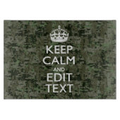 Ihr Text Digital Camouflage Olive Green Behalten R Schneidebrett (Vorderseite)