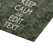 Ihr Text Digital Camouflage Olive Green Behalten R Schneidebrett (Ecke)