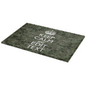 Ihr Text Digital Camouflage Olive Green Behalten R Schneidebrett (Ecke)