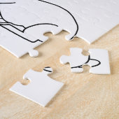 Ihr Text, Duck und Bunny Rabbit zeichnend Rätsel Puzzle (Seite)