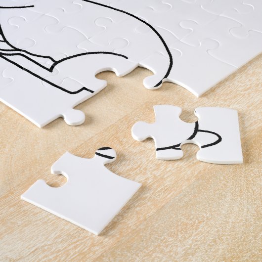 Ihr Text, Duck und Bunny Rabbit zeichnend Rätsel Puzzle (Seite)