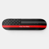 Ihr Text dünne rote Linie, benutzerdefiniert schwa Skateboard (Horizontal)