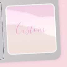 Ihr Text | Elegantes Script & Soft Blush Pink Ombr