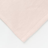 Ihr Text | Elegantes Script & Soft Blush Pink Ombr Fleecedecke (Ecke)