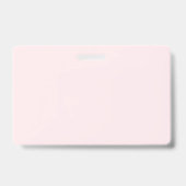 Ihr Text | Elegantes Skript & Soft Blush Pink Ausweis (Rückseite)