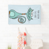 IHR Text & Farbe Funny Cat individuelles Banner (Insitu)