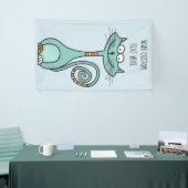 IHR Text & Farbe Funny Cat individuelles Banner (Messeveranstaltung)