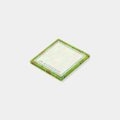 Ihr Text | Farbenfrohe Alphabet Post-it Klebezettel (angewinkelt)