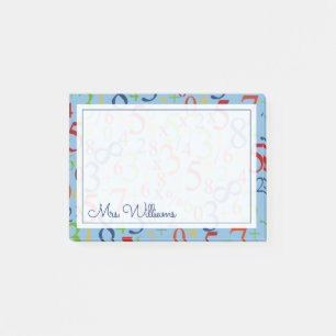 Ihr Text   Farbenfrohe Mathematik Post-it Klebezettel