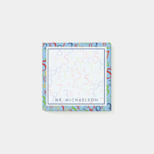 Ihr Text   Farbenfrohe Mathematik Post-it Klebezettel