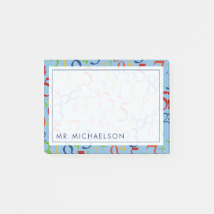 Ihr Text   Farbenfrohe Mathematik Post-it Klebezettel