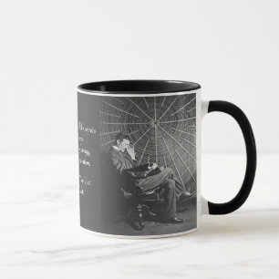 Ihr Text-/Farbinventar Nikola Tesla Foto Zitat Tasse