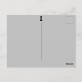 Ihr Text-/Farbschachbrettangebot Schwarz Postkarte (Rückseite)