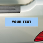 Ihr Text "Folio Extra Bold" auf hellblau Autoaufkleber (Auf Auto)