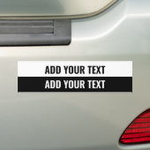 Ihr Text "Folio Extra Bold" Schwarz-Weiß-Sticker Autoaufkleber (Auf Auto)