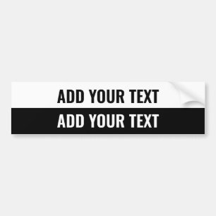 Ihr Text "Folio Extra Bold" Schwarz-Weiß-Sticker Autoaufkleber