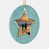 Ihr Text & Foto: Aqua Star-Form Bilderrahmen Keramik Ornament (Rechts)