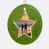 Ihr Text & Foto: Green Star-Form-Bildrahmen Keramik Ornament (Links)