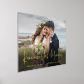 Ihr Text & Foto Hochzeit Denken Sie an diesen Mome Foliendrucke (Ablage )