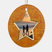 Ihr Text & Foto: Orange Star-Shape-Bilderrahmen Keramik Ornament (Links)