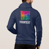 Ihr Text für das Logo Mens Doppelseitendruck Hoodie (Rückseite)