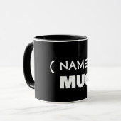 Ihr Text hier, anpassbare Tasse (Vorderseite Links)