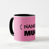 Ihr Text hier, anpassbare Tasse (Vorderseite Links)