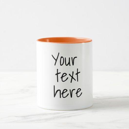 Ihr Text hier, anpassbare Tasse (Zentrum)
