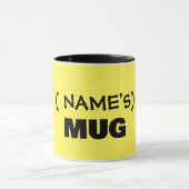 Ihr Text hier, anpassbare Tasse (Zentrum)