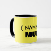 Ihr Text hier, anpassbare Tasse (Vorderseite Links)