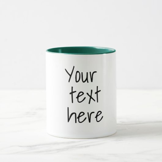 Ihr Text hier, anpassbare Tasse (Zentrum)