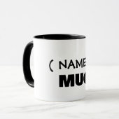 Ihr Text hier, anpassbare Tasse (Vorderseite Links)