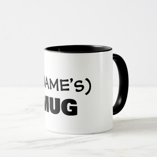 Ihr Text hier, anpassbare Tasse (VorderseiteRechts)