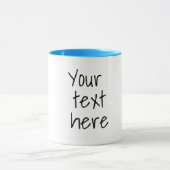 Ihr Text hier, anpassbare Tasse (Zentrum)
