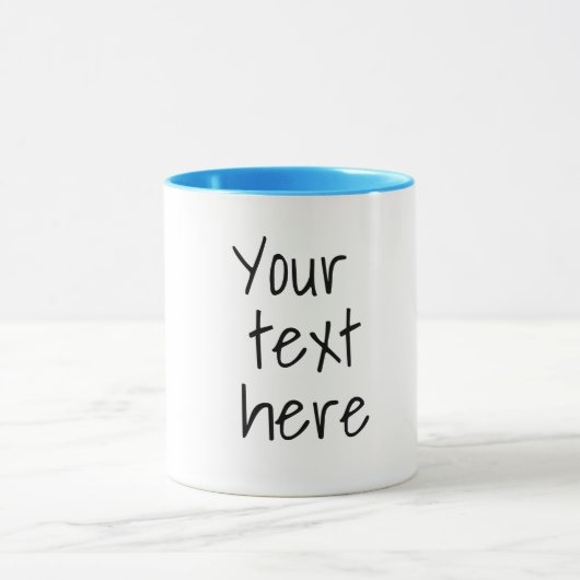 Ihr Text hier, anpassbare Tasse (Zentrum)