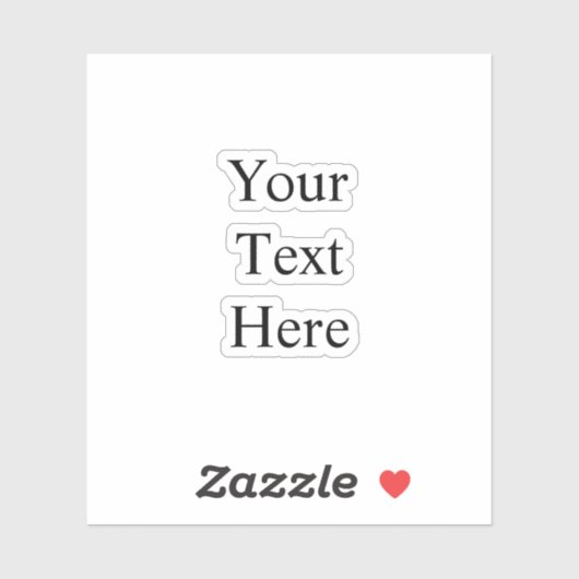 Ihr Text hier Aufkleber (Blatt)