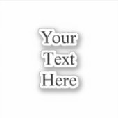 Ihr Text hier Aufkleber (Vorderseite)