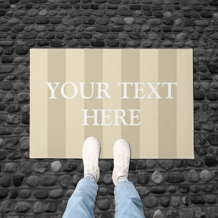 Ihr Text hier Beige gestrichen Fußmatte